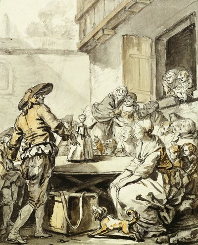 Savoyarde mit einer tanzenden Puppe von Jean Baptiste Greuze